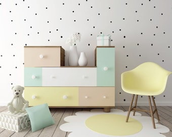 Polka Dot muur Sticker patroon verwisselbare cirkels muur Decal Spots kwekerij muur Sticker Dot kinderen slaapkamer muur Decor vlekken ronde Peel & Stick