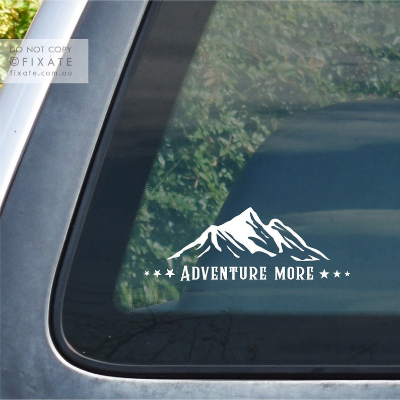 Adventure Awaits DecalTravel Explore Outdoors Car Window Sticker Hiking