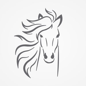 Wall Sticker Horse Design Natural Outdoors Horse Riding Wall Sticker Animal Wall Decor Vinyl Decal image 2