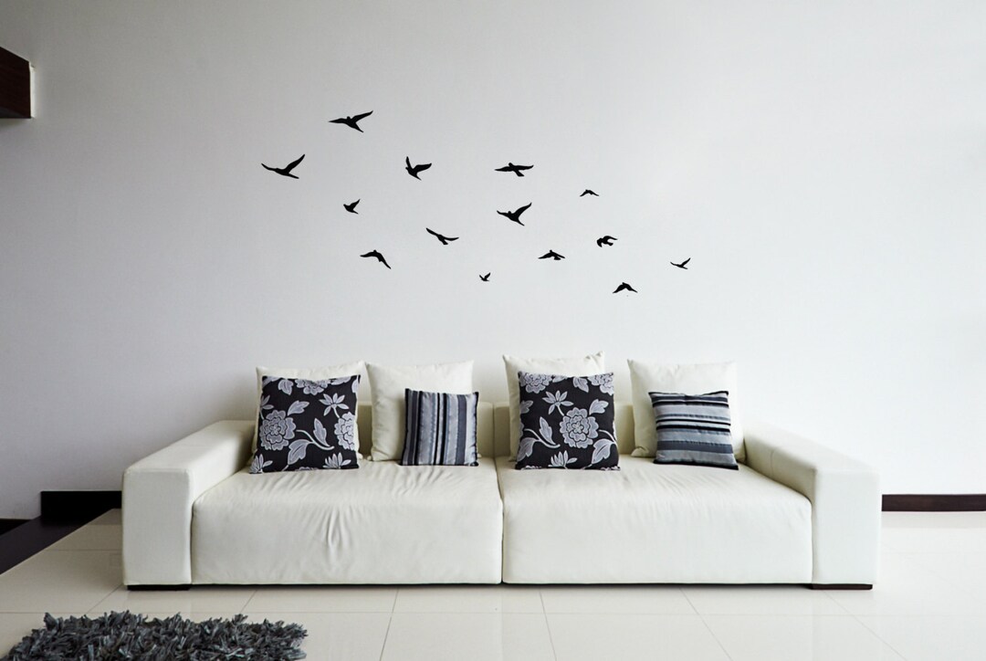 Flying Birds Wall Sticker | Flock of Birds Wall Decal | Wall Decor ...