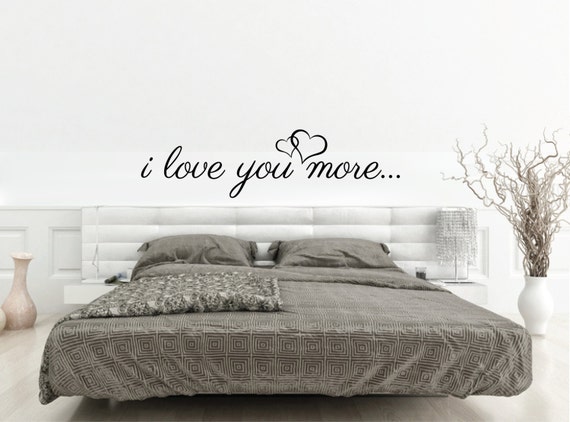 Always Kiss Me Goodnight Wall Sticker Decal Bedroom Romantic WallArt Quote 001