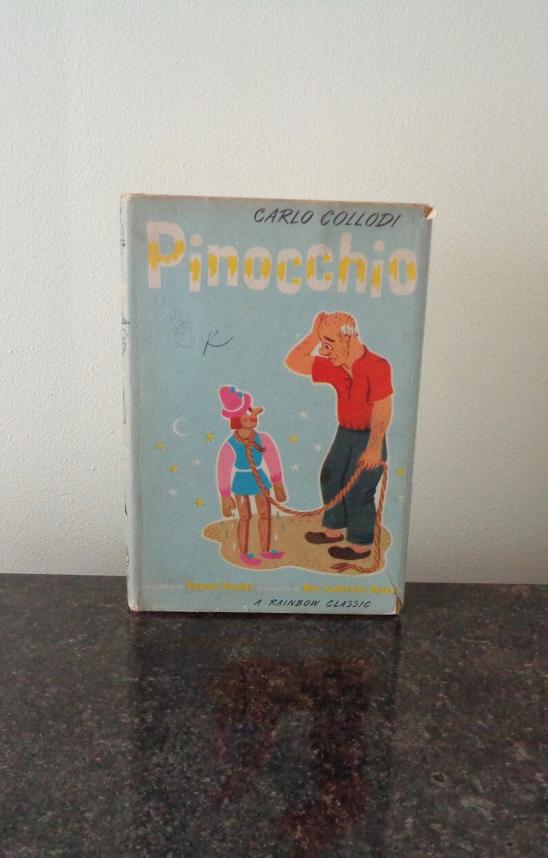 Pinocchio by Carlo Collodi 1946 Rainbow Classics Series Edition
