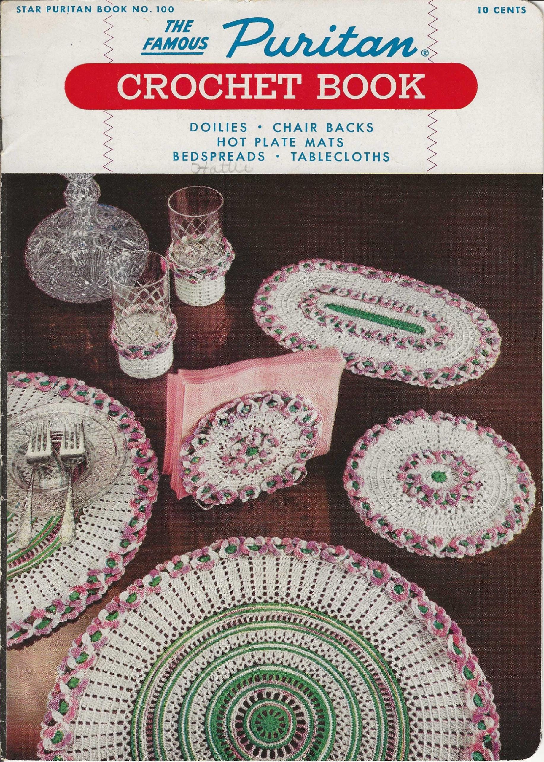 Vintage Famous Puritan Crochet Star Book No 100 Variety