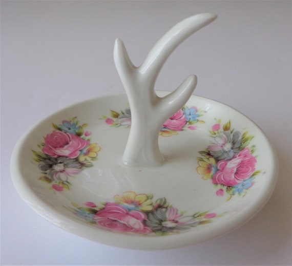 Vintage Jubilee Bone China England Ring Tree Jewe… - image 3