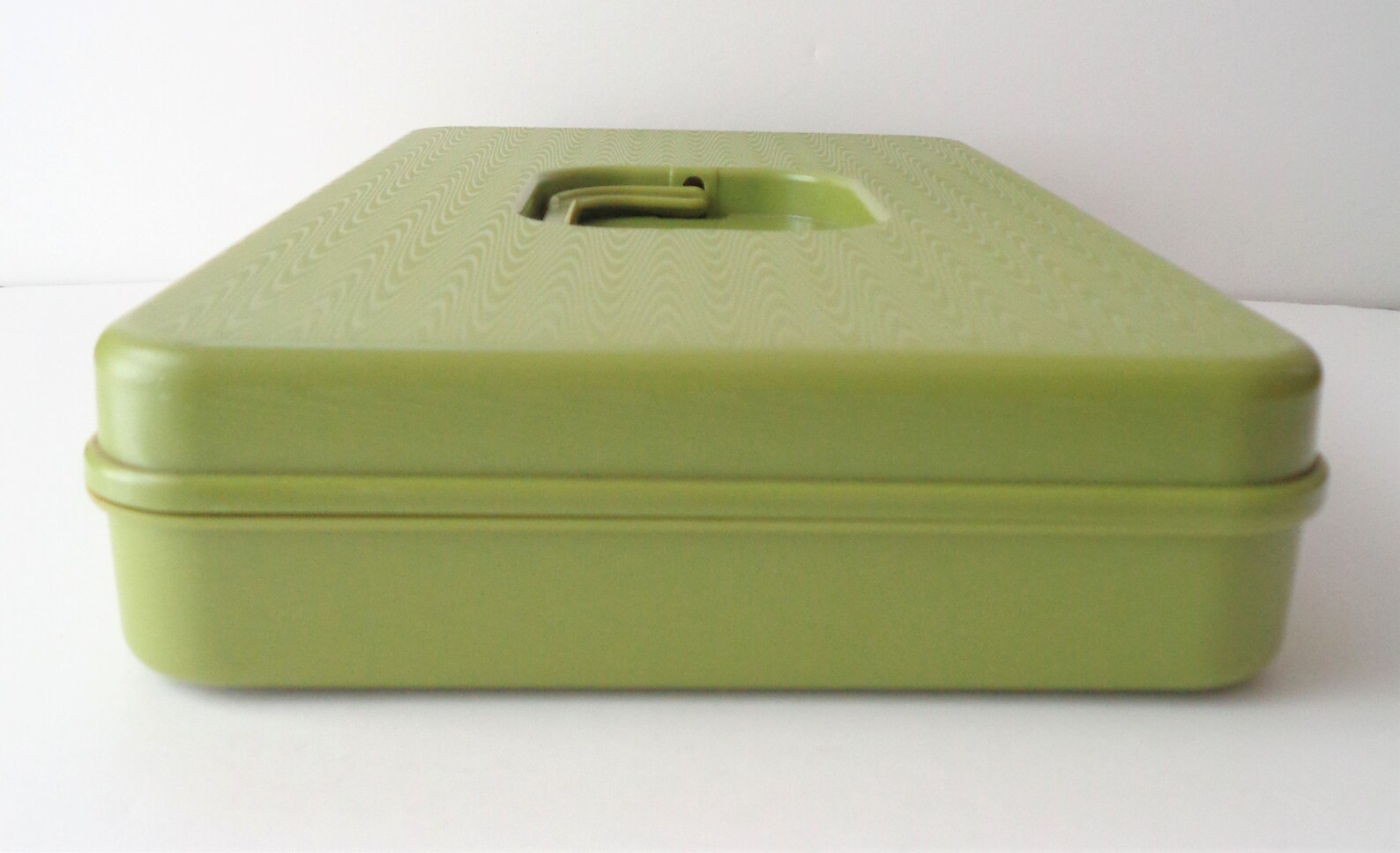 Vintage Wilson Mfg. Sewing Box Green Plastic Wilhold Thread Etsy