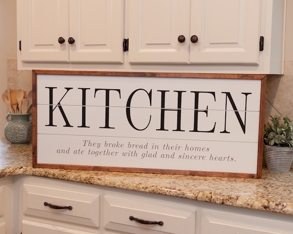 Items similar to Shiplap Sign - Kitchen Sign - Acts Sign on Etsy