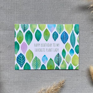 Tarjeta de felicitación de hojas, tarjeta de planta, tarjeta de naturaleza, tarjeta botánica, tarjeta de dama de planta