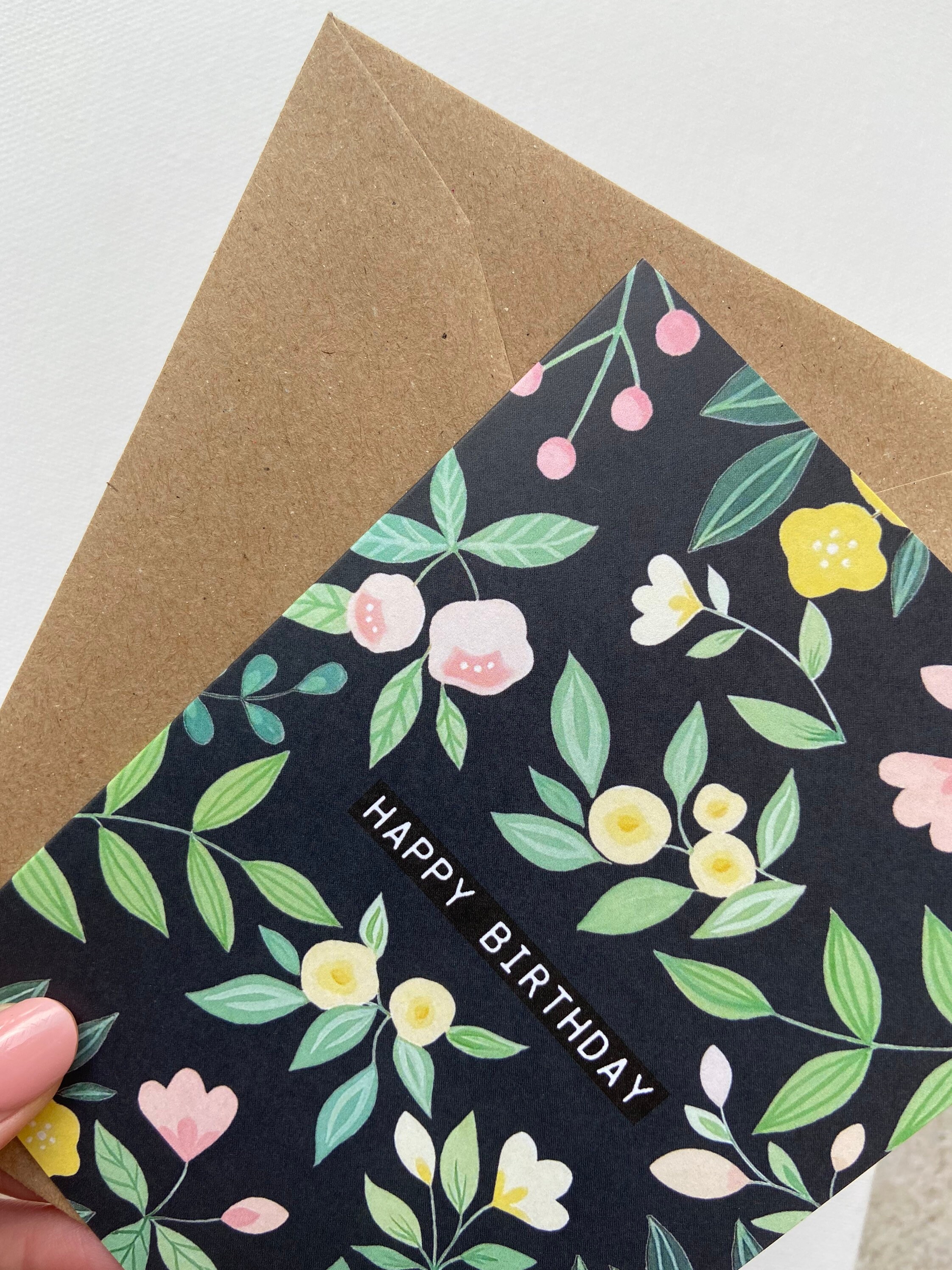 Colourful Watercolor Greeting Cards Set of 4 Cards Flower - Etsy