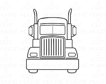 Semi Truck SVG: 18 Wheeler Cut File (Digital Download)