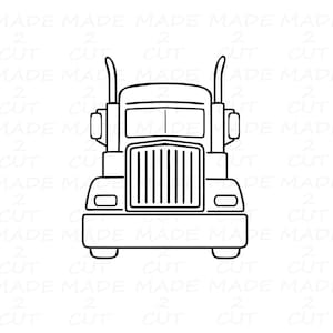 Semi Truck SVG: 18 Wheeler Cut File (Digital Download)