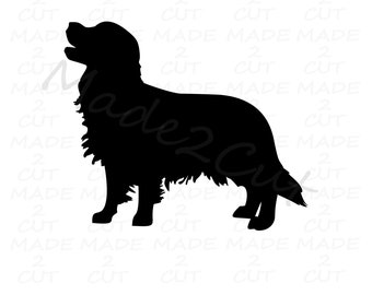 Golden Retriever Silhouette SVG - Puppy Dog Design (Digital Download)