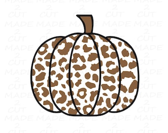 Cheetah Pumpkin Svg, PNG, Jpeg - Fall Design - Thanksgiving