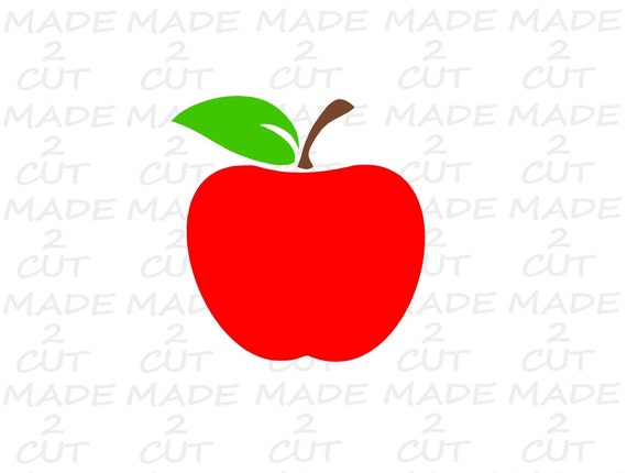 Download Apple Svg Design Svg Teacher Apple Silhouette Studio Etsy