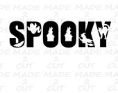 Spooky Halloween Design SVG - Scary Cut File (Digital Download)
