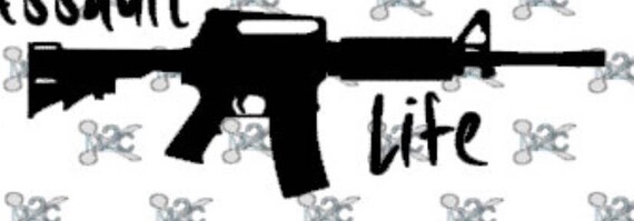 Download Gun Svg 2nd Amendment Svg Assault Life Design Ar 15 Svg Etsy