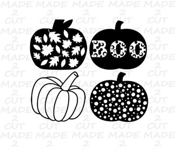 Halloween Pumpkin Svg Design and Silhouette Design