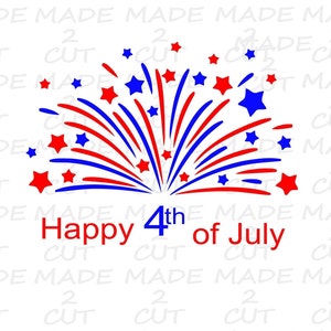Firework SVG - 4th of July svg Design File - Firework SVG - 4th of July - Patriotic svg - SVG File