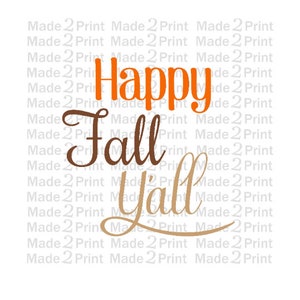Fall Png - Happy Fall Yall Png-