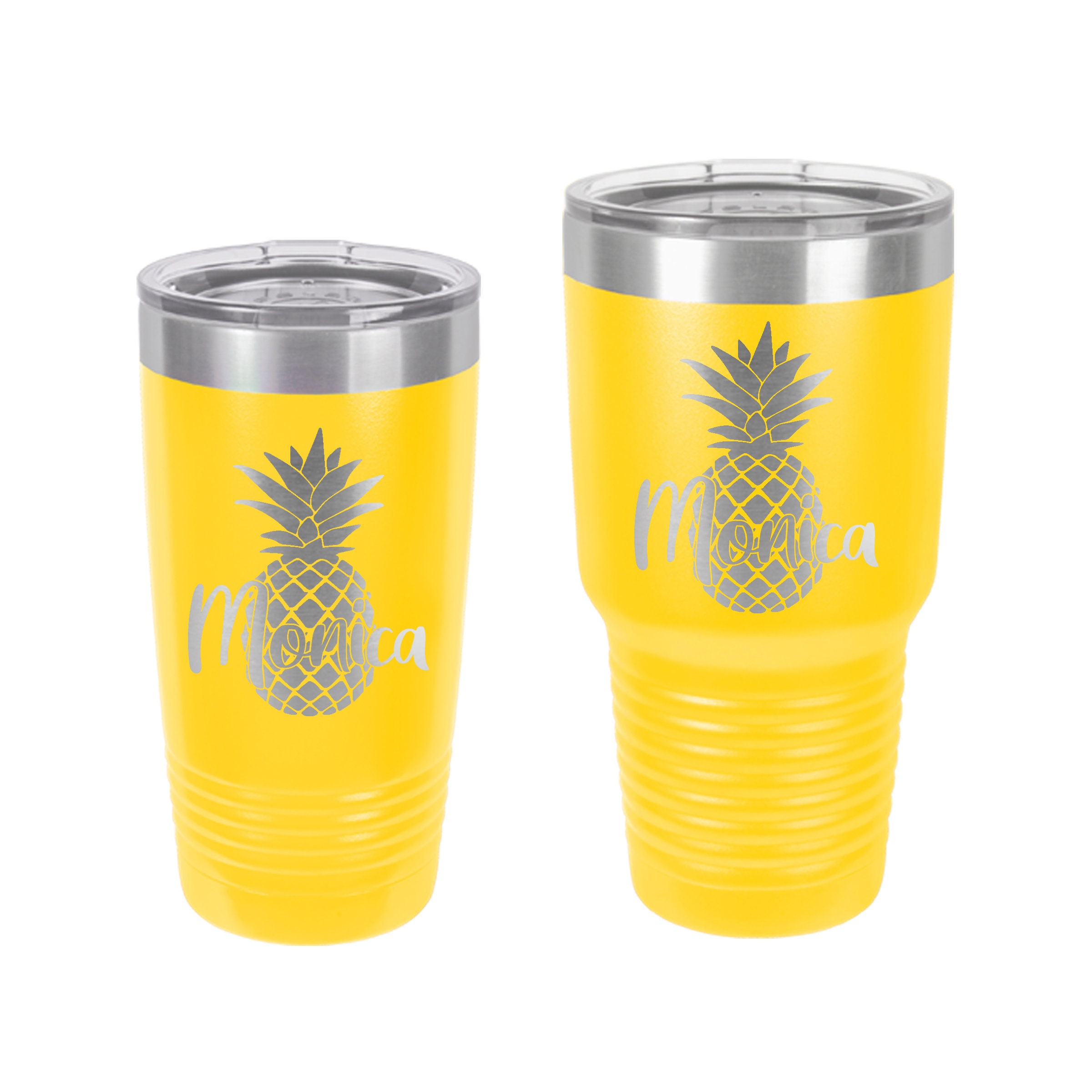 Pineapple mug personalized Pineapple travel mug gift / Laser Etsy