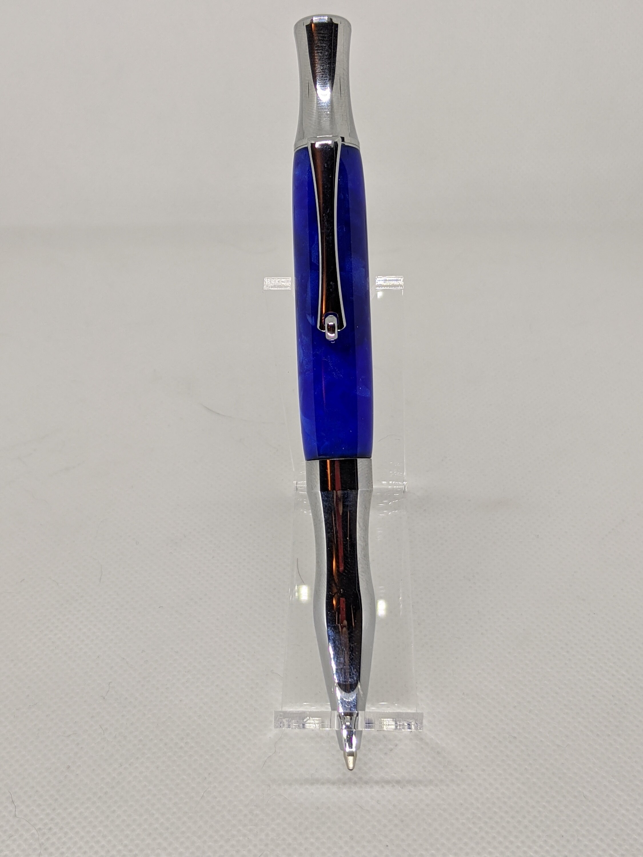 Princeton Pen Sparkling Blue Acrylic Chrome Etsy