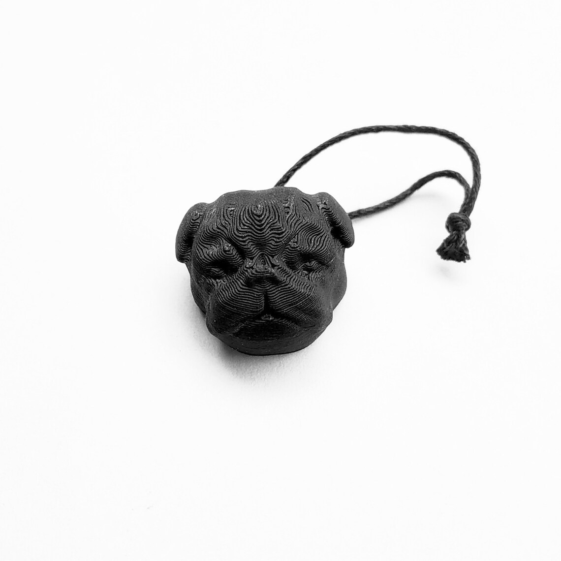 Pug dog keychain keyring 3d printed pug accessories Etsy