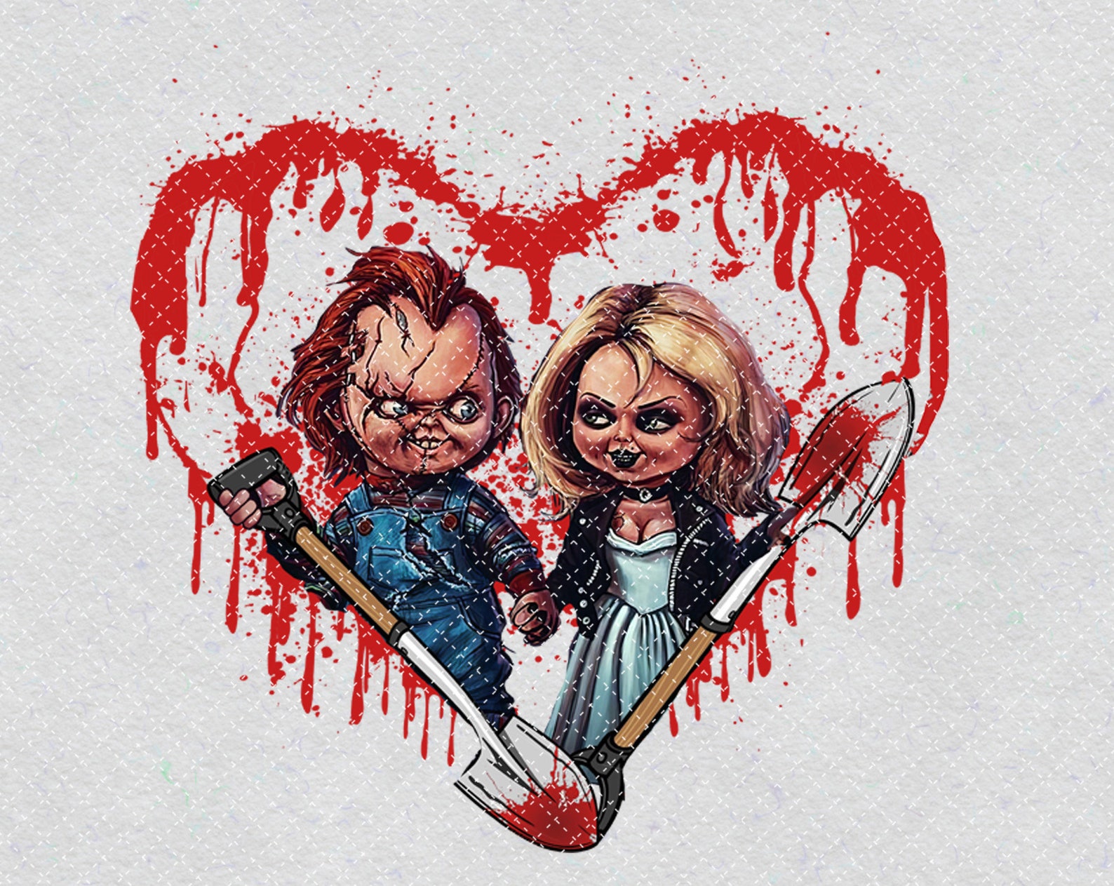 Tiffany Valentine and Chucky PNG Printable Halloween Tiffany | Etsy