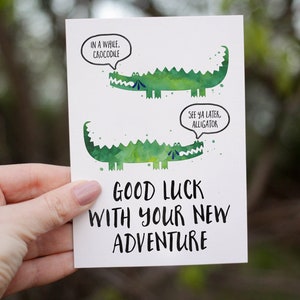 PRINTABLE Farewell Card / Goodbye Card Good luck with your new adventure image 1