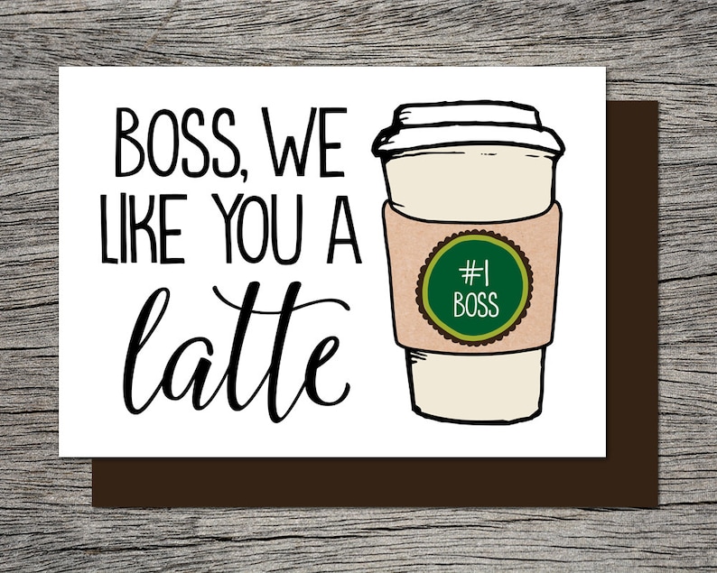 Boss's Day Card, Bosses Day Card Printable Card Boss, We/i Like You A ...