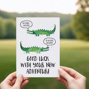 PRINTABLE Farewell Card / Goodbye Card Good luck with your new adventure image 3