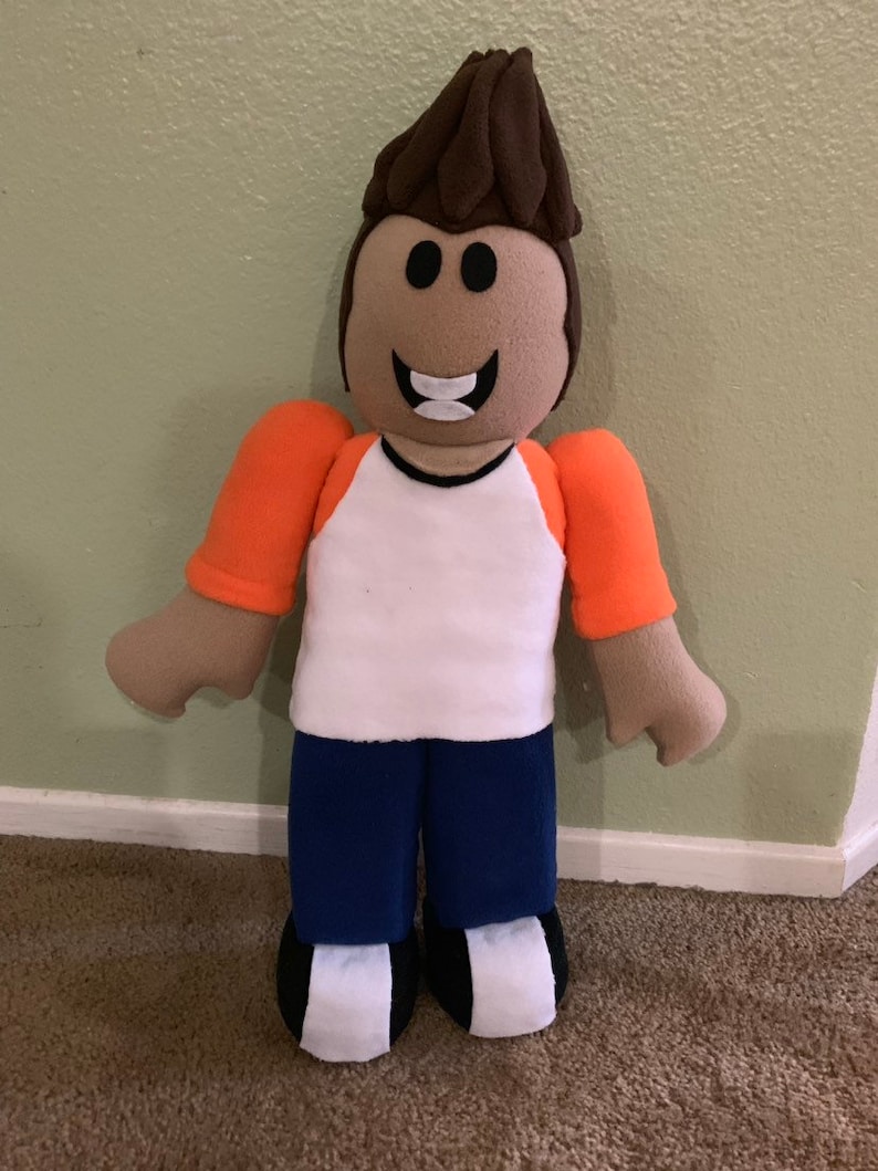 Roblox plush make your own simple noob and bacon hair only | Etsy