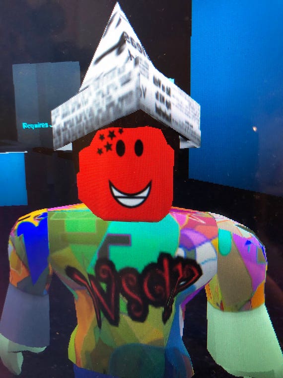 Noob head old smile roblox