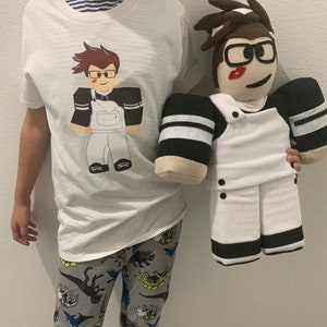 Make Your Own Roblox Avatar On A T Shirt Etsy - roblox plush make your own robloxian character smaller size etsy