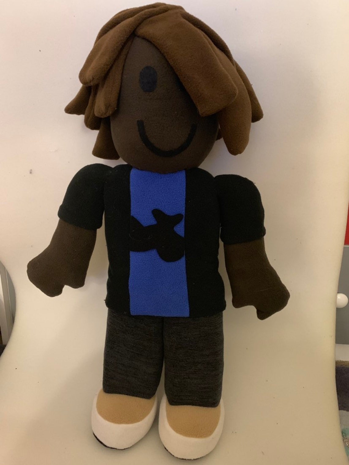 Roblox plush make your own simple noob and bacon hair only | Etsy