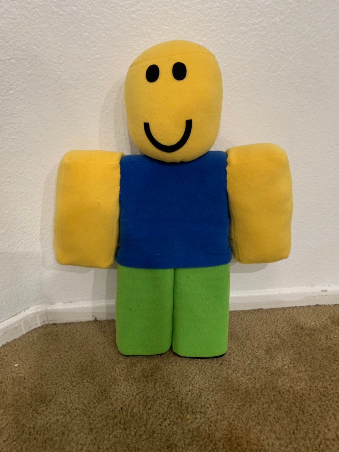 Roblox plush make your own simple noob and bacon hair only | Etsy