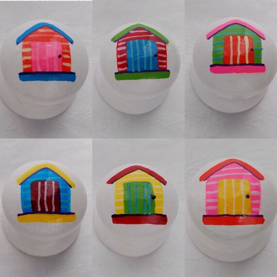 Beach Hut Drawer Knob 6 Designs Available Etsy