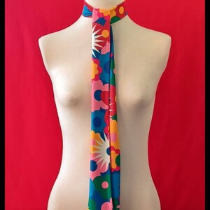 UNISEX ribbon scarf / Long and thin / Retro 60s 70s / Various models available image 3