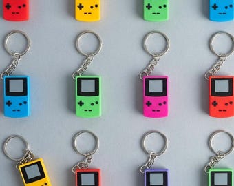 Retro Game Console Keychain | 90s Gamer Gift, 3D Printed, Gameboy Color