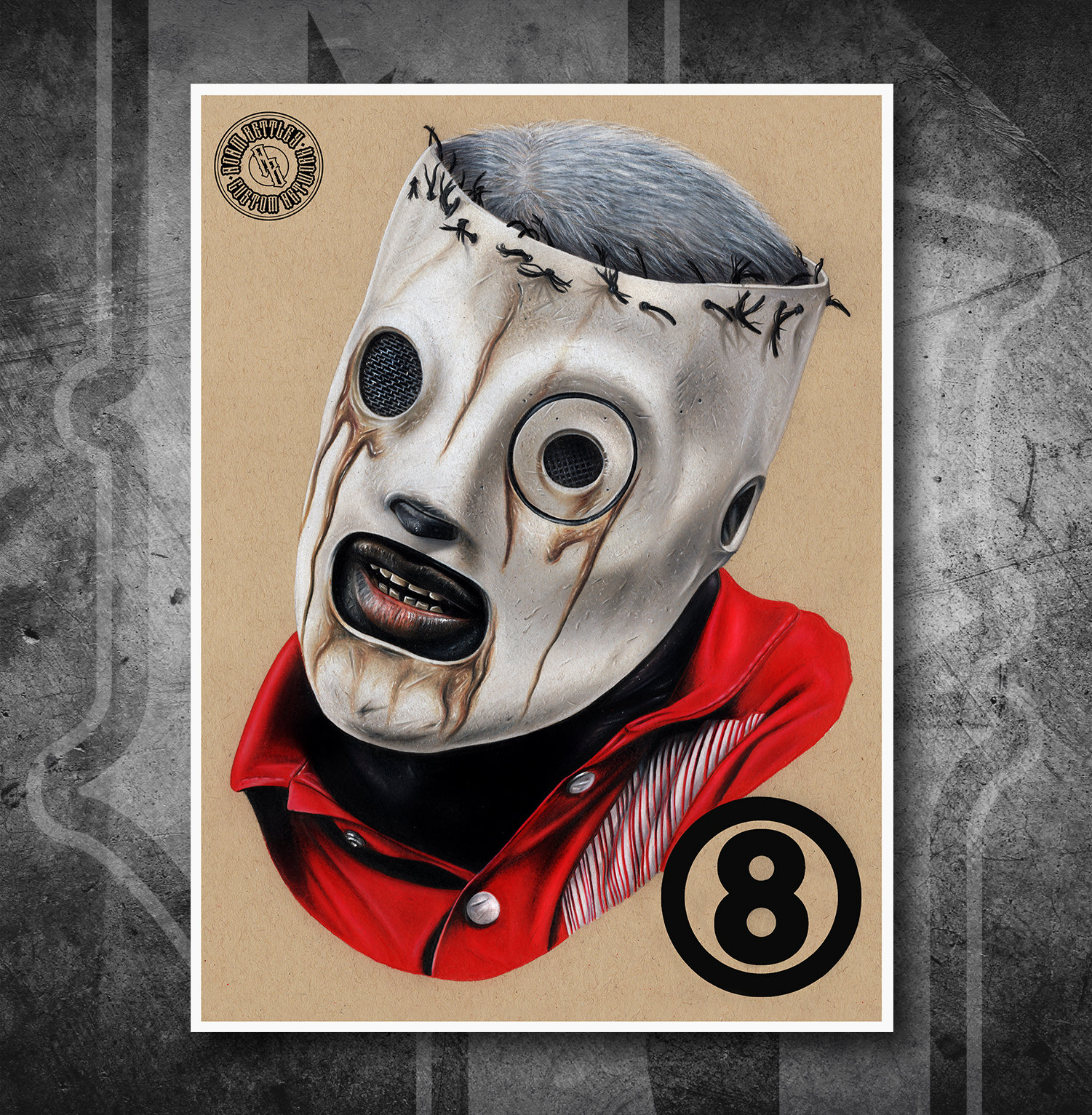 Slipknot: Corey Taylor - Fine Art Print - Hand Drawing