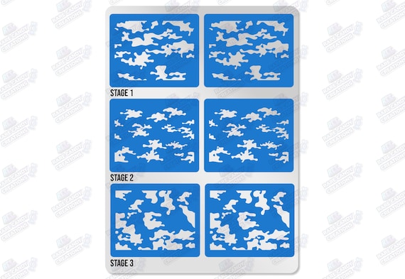 Stego Camo Stencil - Sticky Stencil - CANDE SHOP