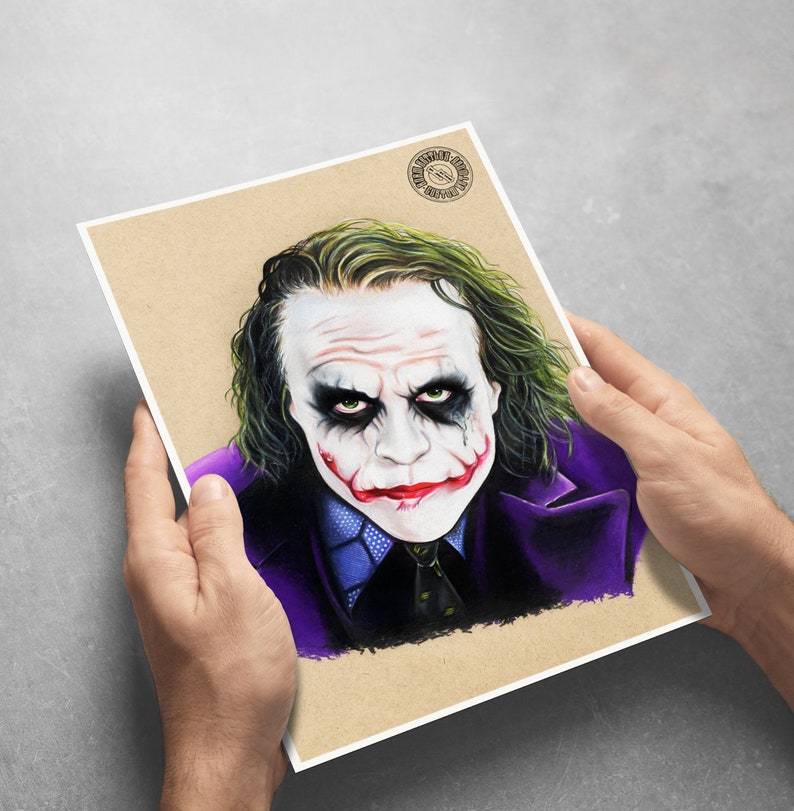 Hand Drawing The Dark Knight Fine Art Print Joker Drawing Illustration Pencil Lifepharmafze Com