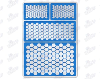 Hex Pattern Airbrush Stencil For Tabletop Wargaming Gaming  Stencil for Painting and Airbrushing Reusable Stencils