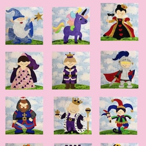 Fairy Tale PDF quilt block pattern set