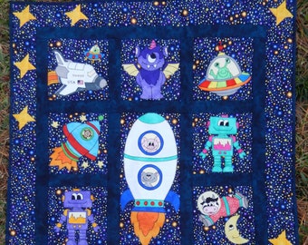 Space Race PDF quilt pattern