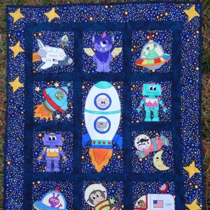 Space Race PDF quilt pattern