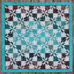 Hunter&#39;s Star traditional pieced PDF quilt pattern