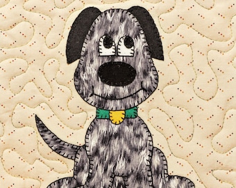 Dog or puppy PDF applique pattern
