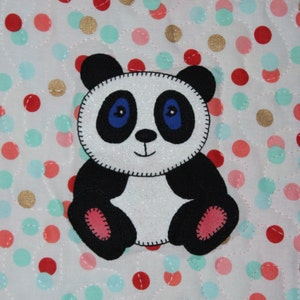 Giant Panda PDF applique quilt block pattern