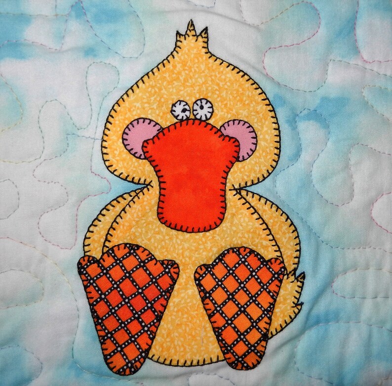 Duck PDF Applique Quilt Block Pattern | Etsy