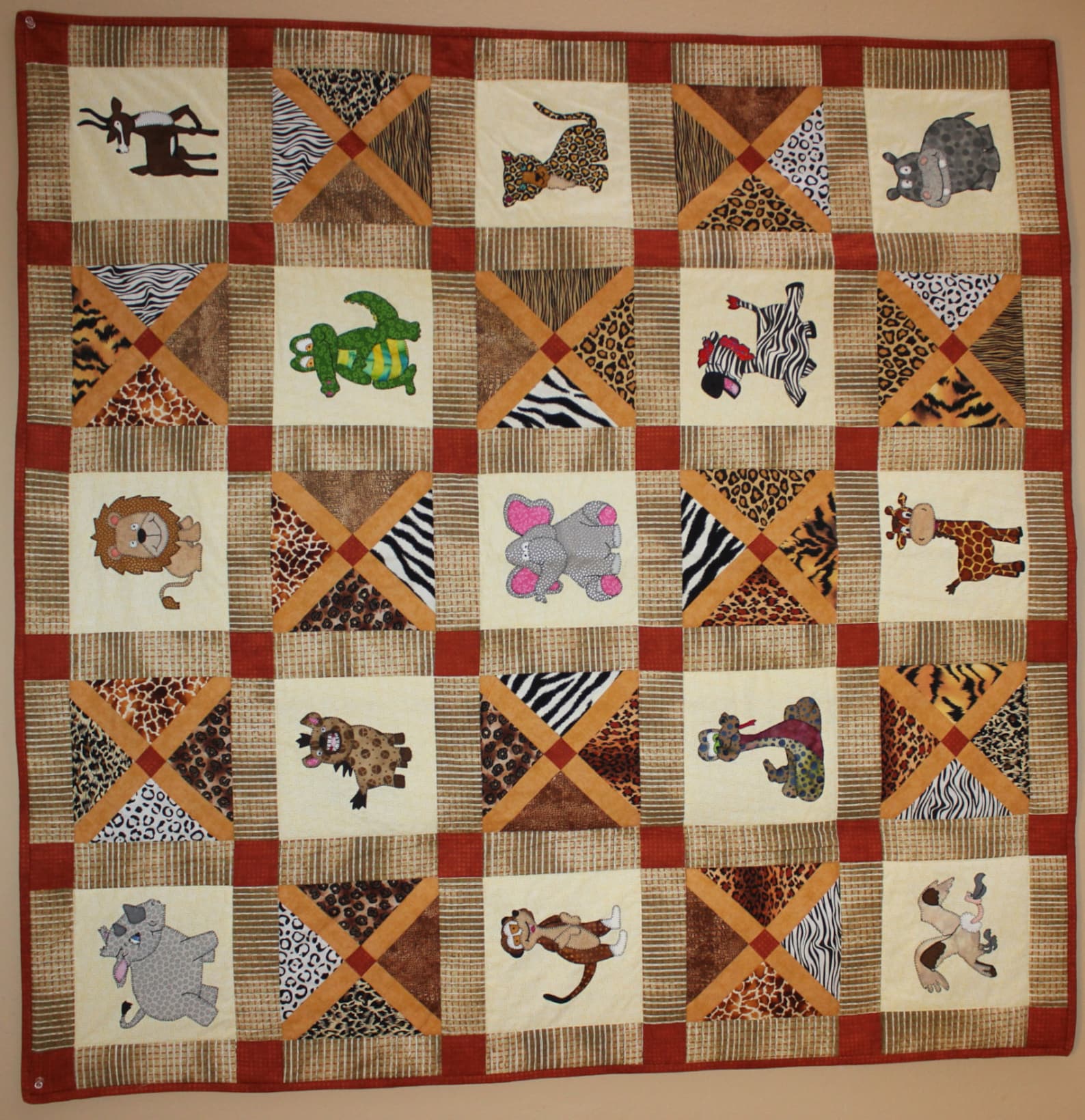 Rhinoceros or rhino PDF applique quilt block pattern Etsy