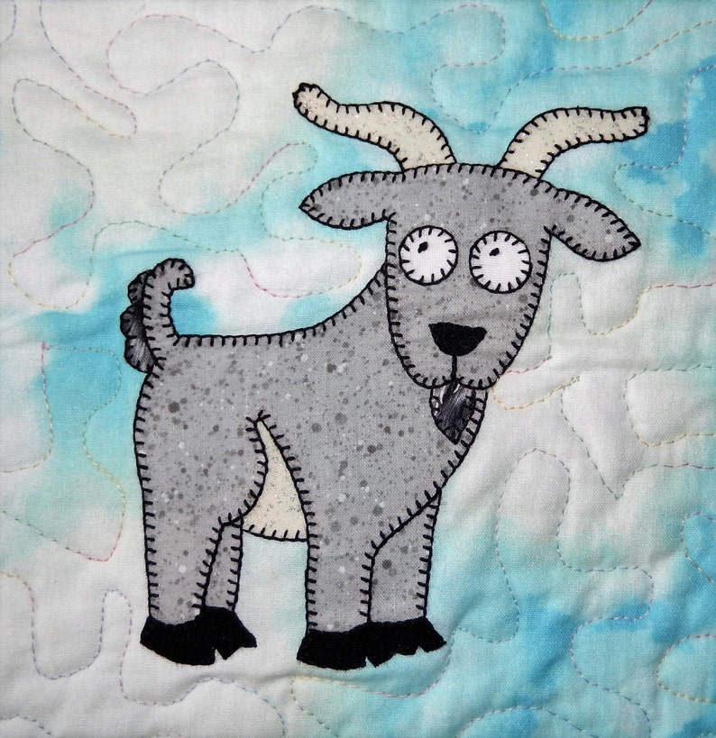 Goat PDF Applique Quilt Block Pattern Etsy